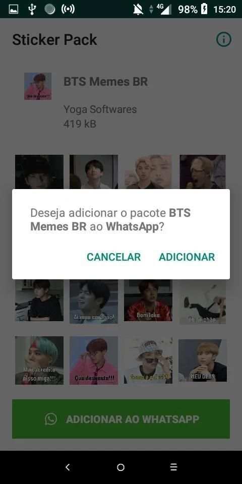 Figurinhas do BTS - WAStickerApp screenshot 1