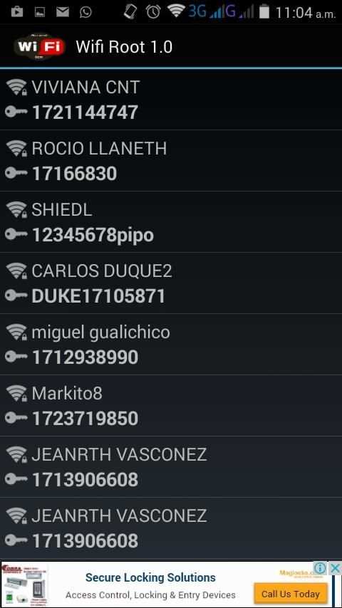 Wifi Password ROOT screenshot 3