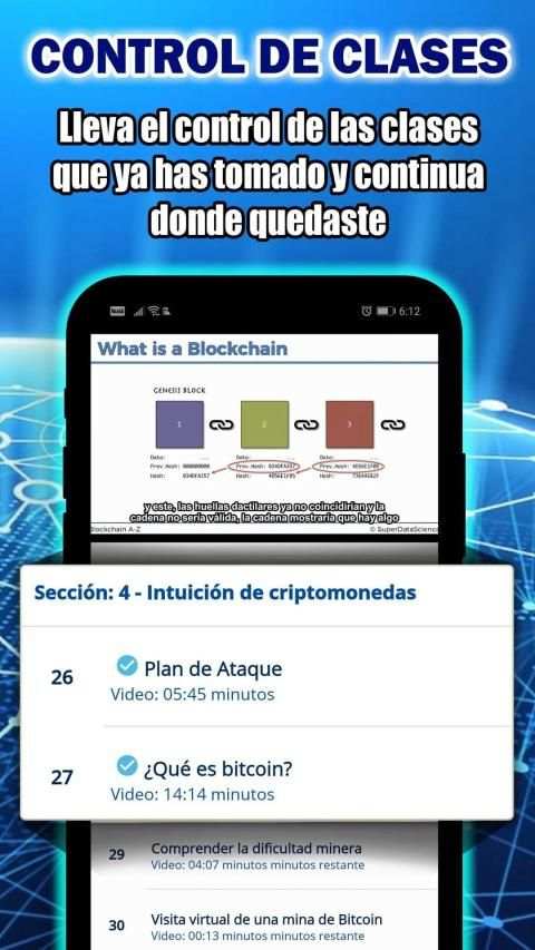 * Curso de Blockchain y Criptomonedas * स्क्रीनशॉट 2