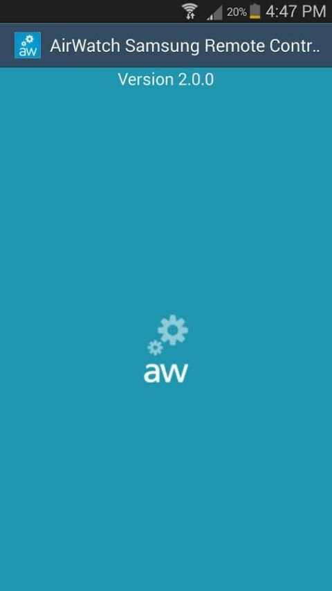 AirWatch Samsung RC Service screenshot 3