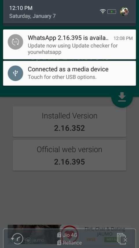 Update for Whatsapp screenshot 1