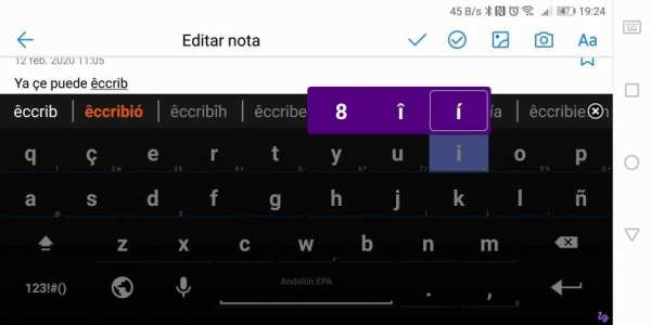 Teclado Andaluz EPA for AnySoftKeyboard screenshot 1