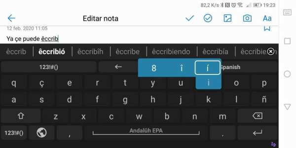 Teclado Andaluz EPA for AnySoftKeyboard screenshot 3