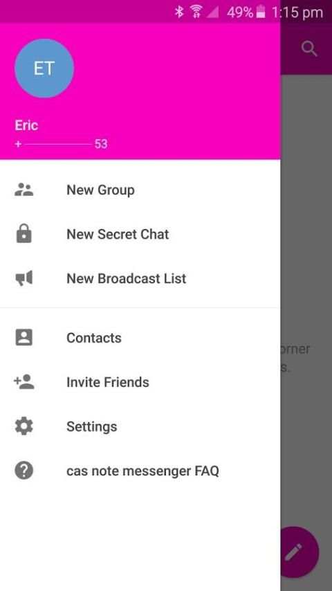 CasNote Messenger screenshot 2