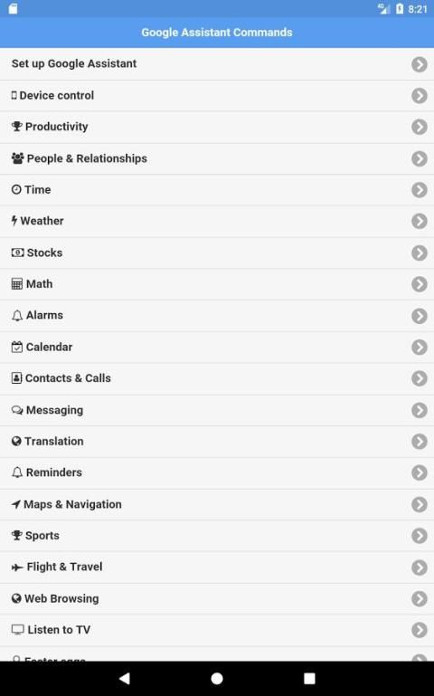 Commands for Google Assistant screenshot 3