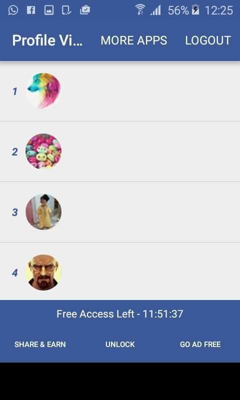 Profile Visitors Fbook скриншот 1