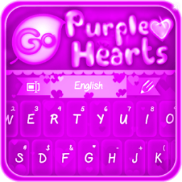 GO Keyboard Purple Hearts आइकन