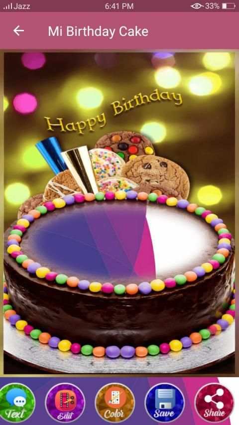 Mi Birthday cake - Name - Photo On Birthday Cake screenshot 1
