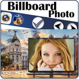 Billboard photo montages frame