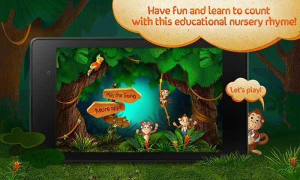 Baby songs: 5 Little Monkeys скриншот 3