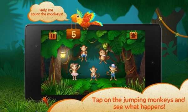Baby songs: 5 Little Monkeys скриншот 2