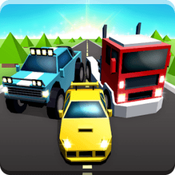Block Car Racing 3D أيقونة