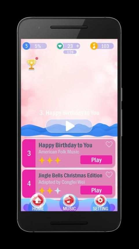 Piano Pink Tiles screenshot 6