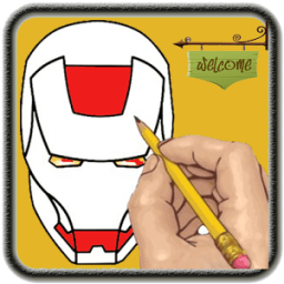 How to draw superhero icon