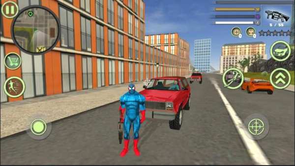 Super Spider Rope Man hero: Crime City Gangster स्क्रीनशॉट 4