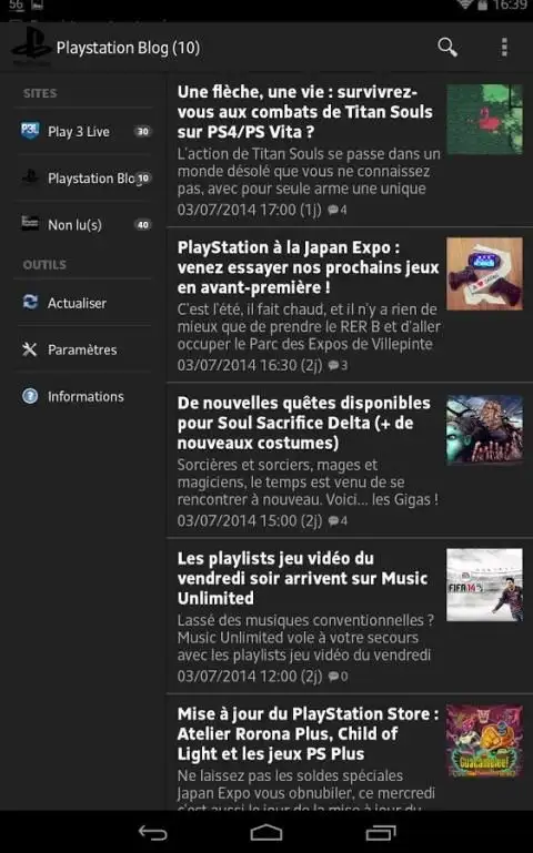 Actualités Playstation screenshot 2
