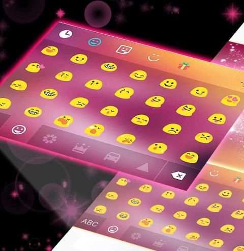 एंड्रॉयड के लिए गुलाबी कीबोर्ड स्क्रीनशॉट 5