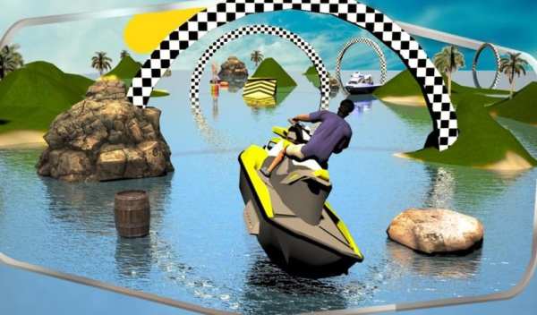 Jet Ski Driving Simulator 3D स्क्रीनशॉट 4