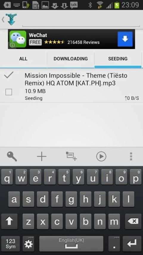 Torrent Downloader Client स्क्रीनशॉट 1