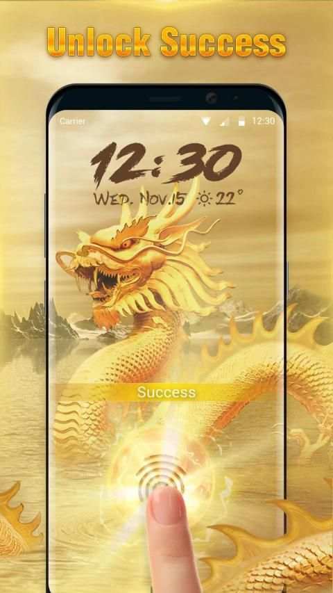 Loong fingerprint lock screen for prank screenshot 2