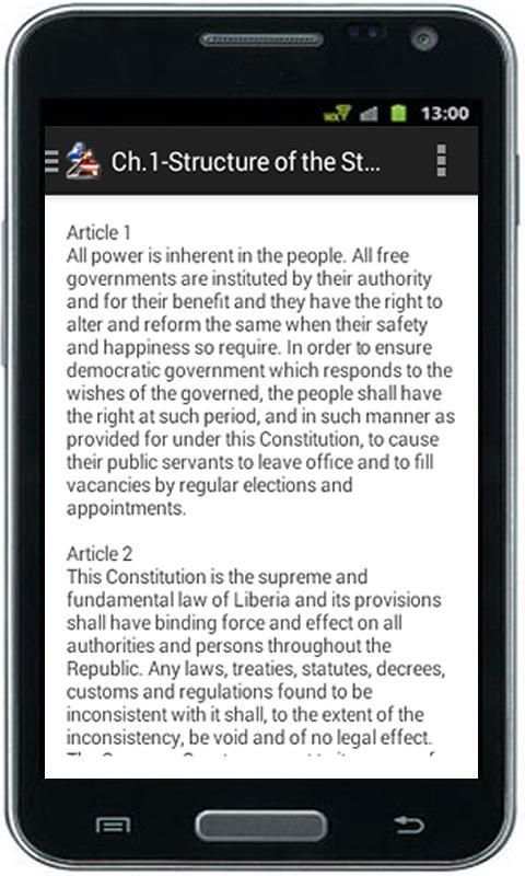 Liberian Constitution स्क्रीनशॉट 3