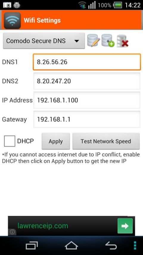 WiFi Settings (dns,ip,gateway) screenshot 8