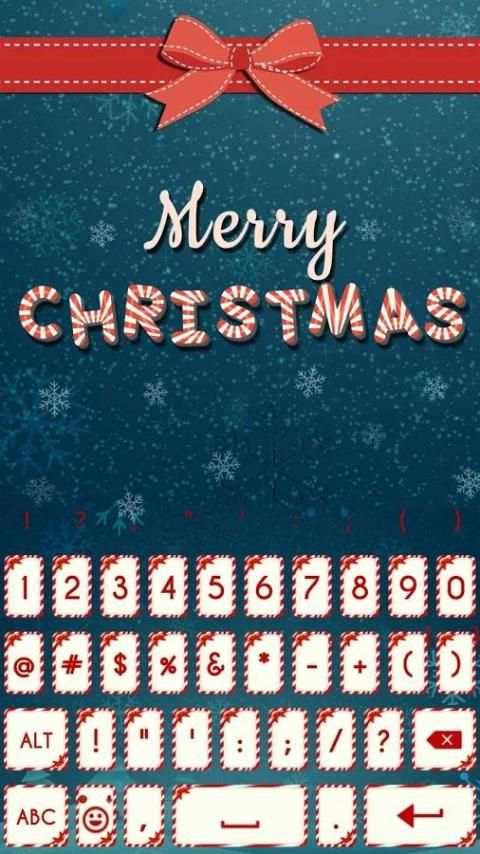 Merry Christmas Neon Keyboard скриншот 1