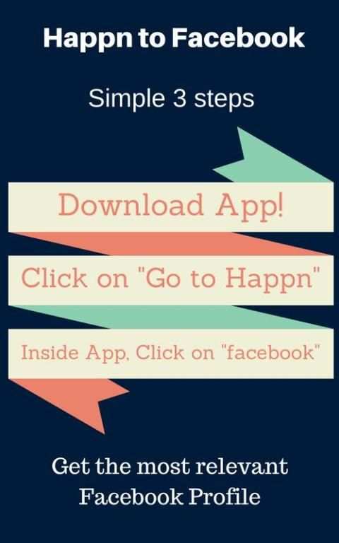 Happn to Facebook Search скриншот 1