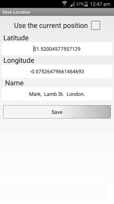 Save Location Google map स्क्रीनशॉट 1