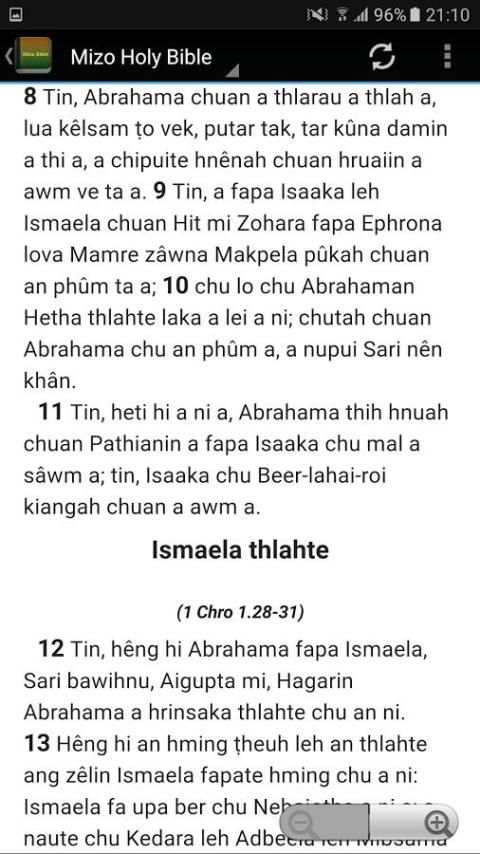 Mizo Bible screenshot 2