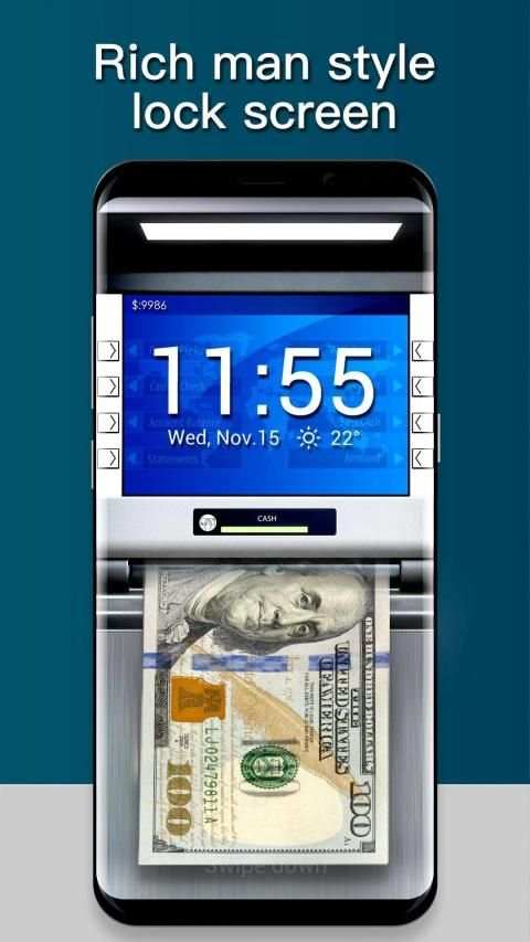 Money & cash lock screen for you screenshot 1