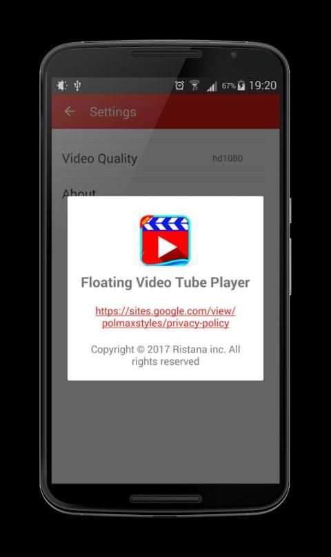 Floating Video Tube Player स्क्रीनशॉट 3