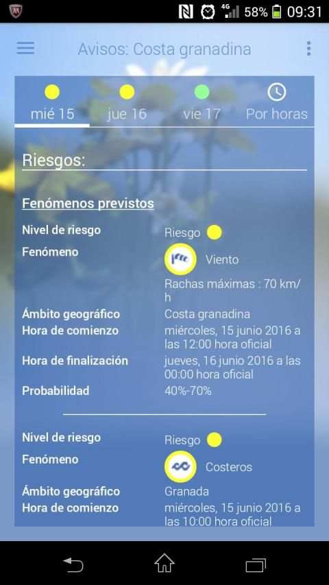 El tiempo de AEMET screenshot 3