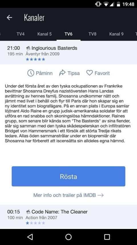 TVdags TV-tablå & TV-guide screenshot 3