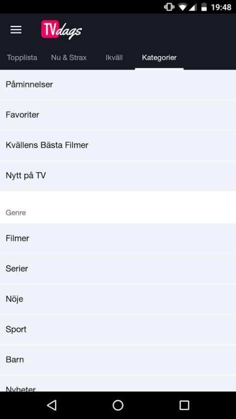 TVdags TV-tablå & TV-guide screenshot 2