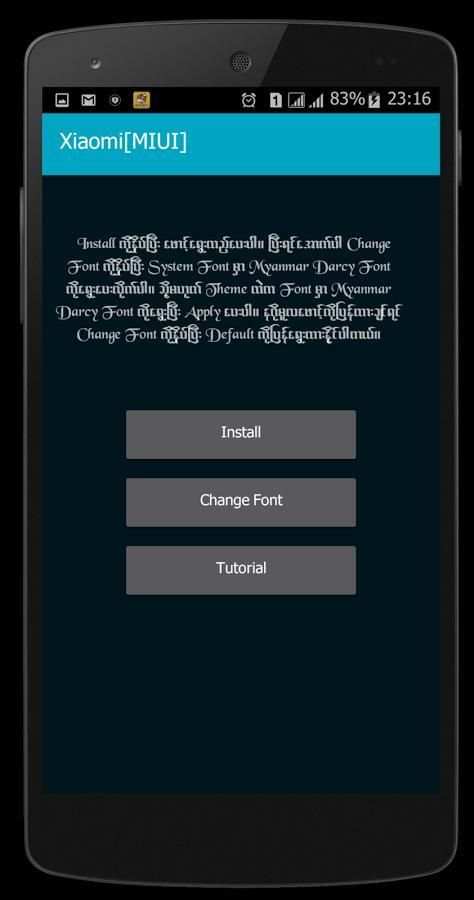 Myanmar Darcy Font(Font Style) screenshot 2
