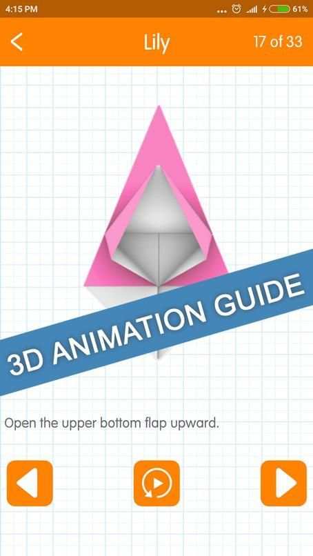 Easy Origami Flower Tutorial screenshot 5