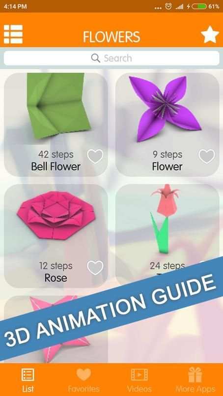 Easy Origami Flower Tutorial 1 تصوير الشاشة