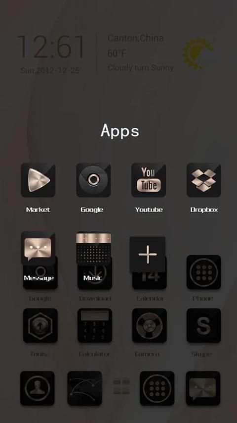 Golden Slumbers Go Launcher screenshot 3