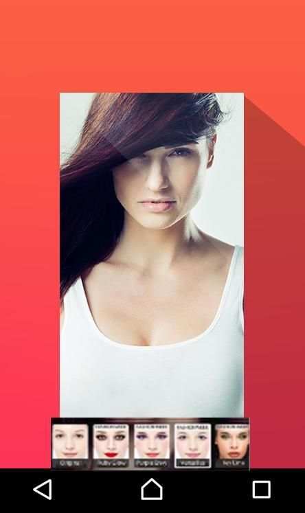 Selfie Makeup Camera 4 تصوير الشاشة