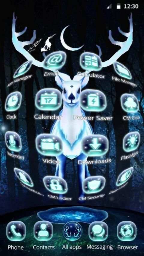 White Deer 3D Theme स्क्रीनशॉट 3