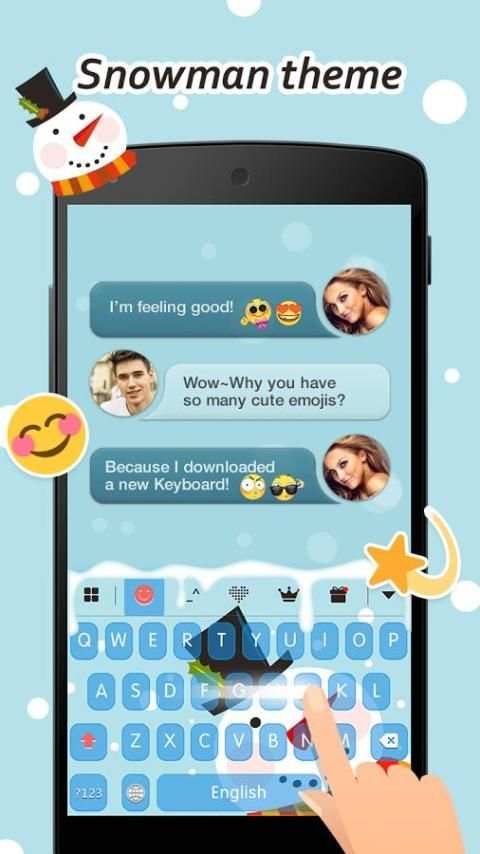 Keyboard - Boto : Snowman स्क्रीनशॉट 1