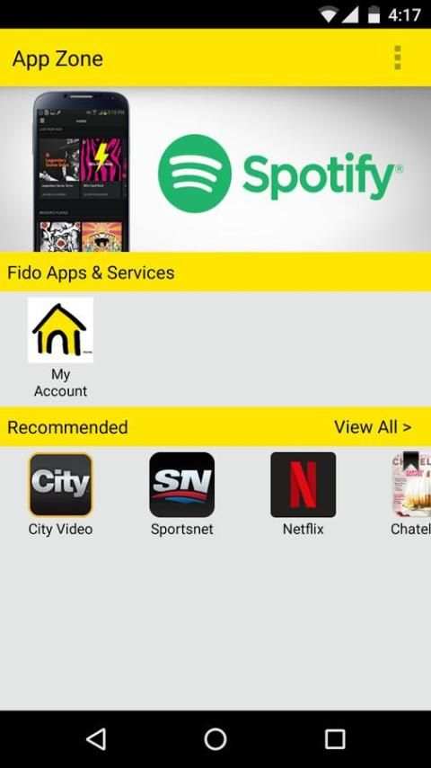 Fido App Zone 2 تصوير الشاشة
