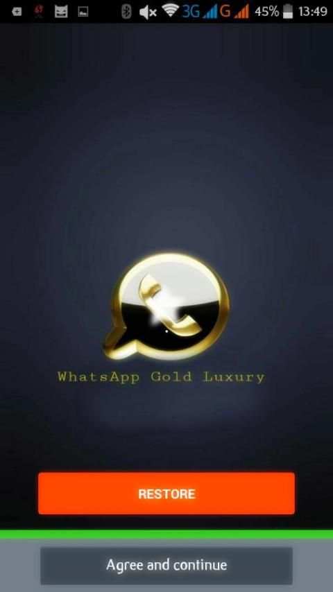 الواتس اب الجديد الذهبي + GOLD screenshot 3
