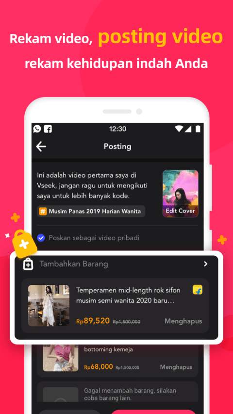 Vseek - video pendek & penawaran menarik screenshot 6