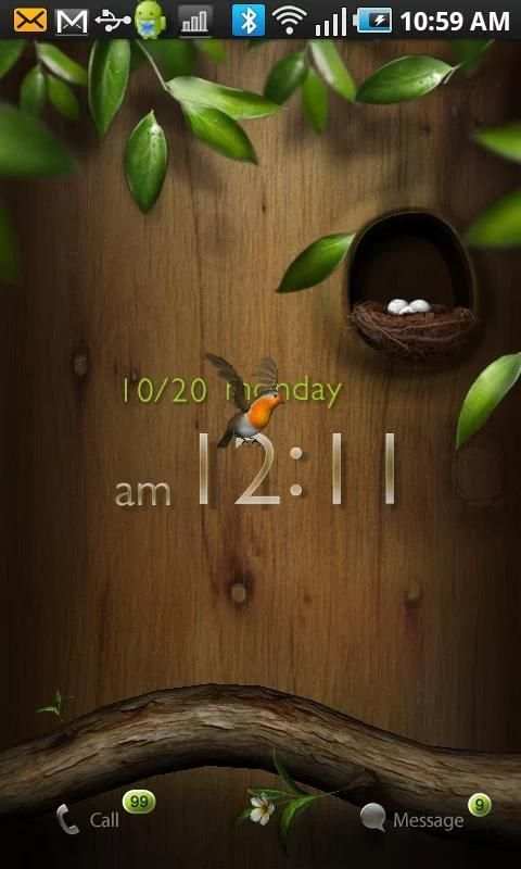 Tia Locker Ani Bird Theme स्क्रीनशॉट 3