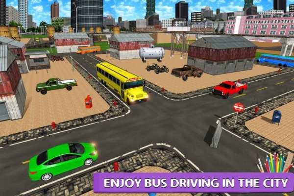 High School Bus Simulator: City Bus Driving screenshot 6