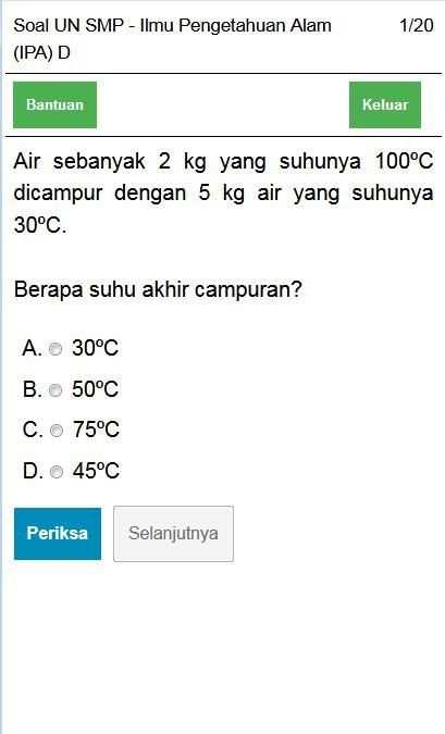 Soal UN SMP MTS 2020 (UNBK) screenshot 7