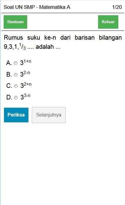 Soal UN SMP MTS 2020 (UNBK) screenshot 6