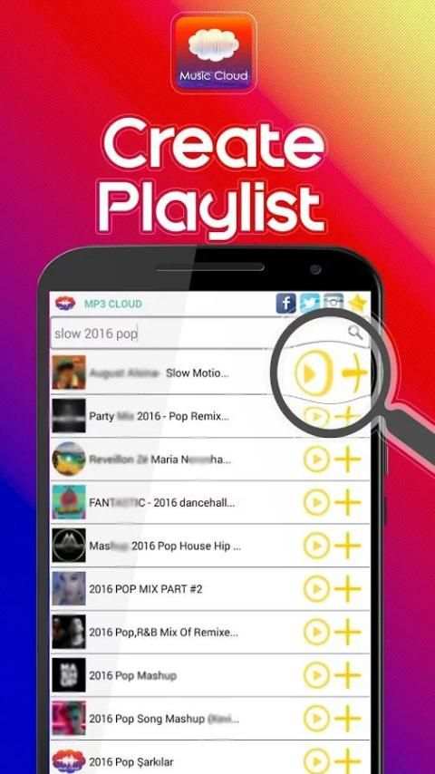 Music Cloud Free Music Player screenshot 1